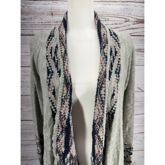 Double Zero Women's Knit Open Front Fringe Cardigan Size Medium - Picture 13 of 13